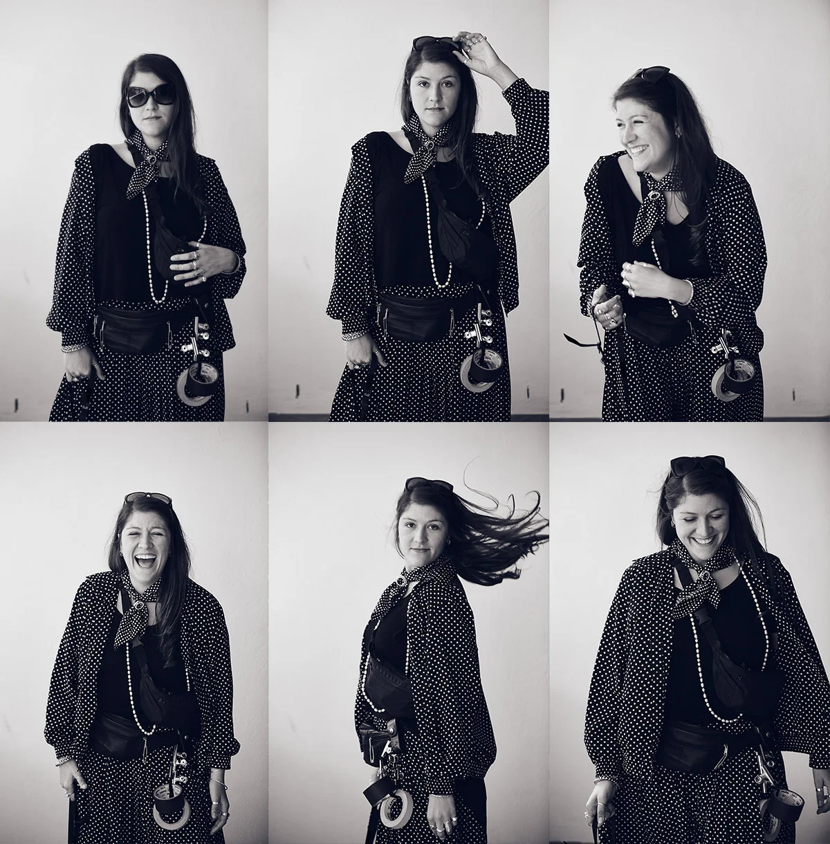 Behind the scenes moment from professional photography production