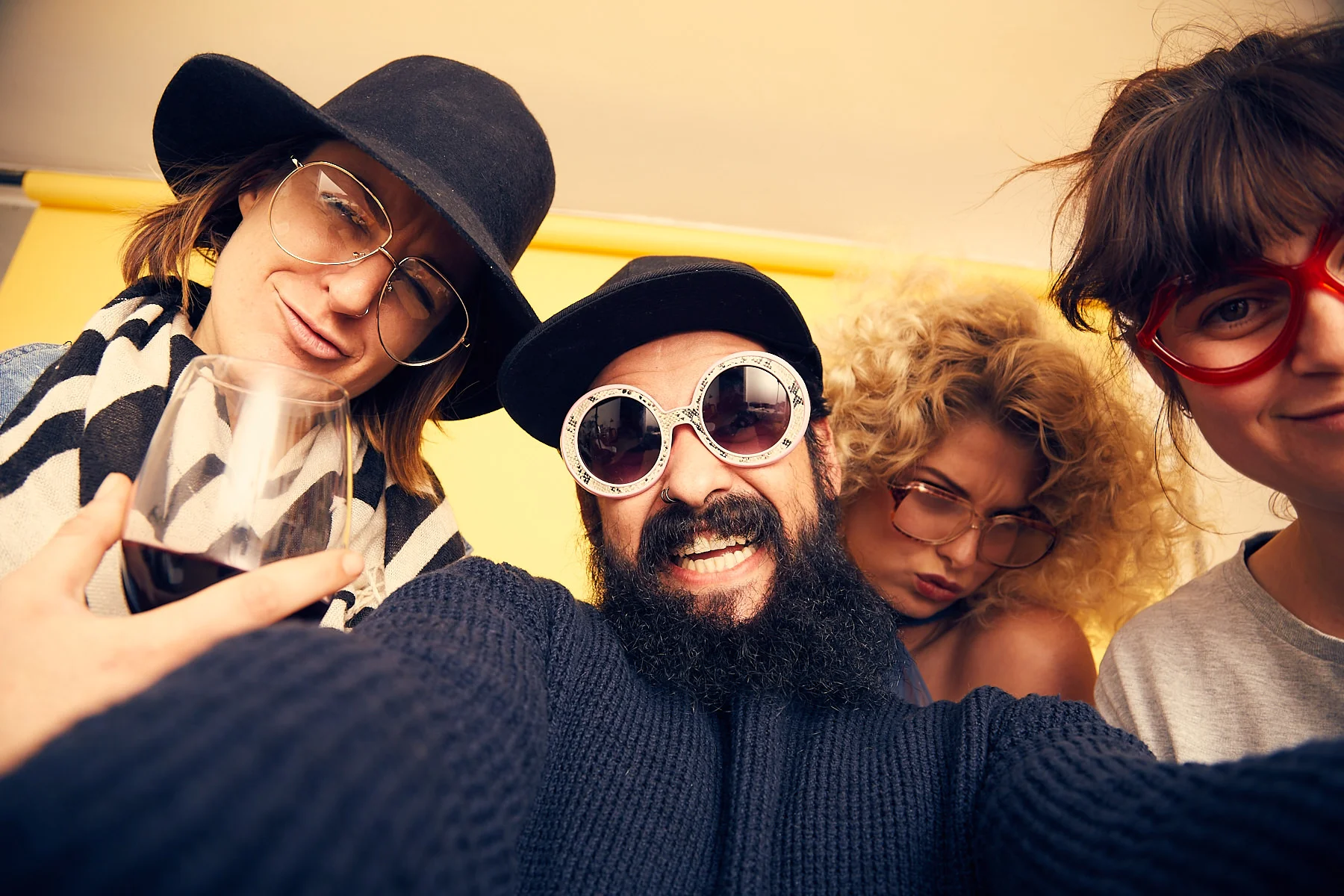 Behind the scenes moment from professional photography production