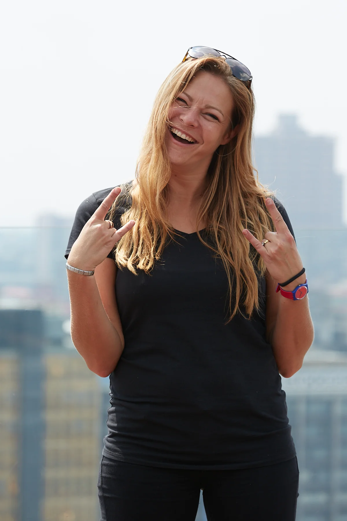 Behind the scenes moment from professional photography production