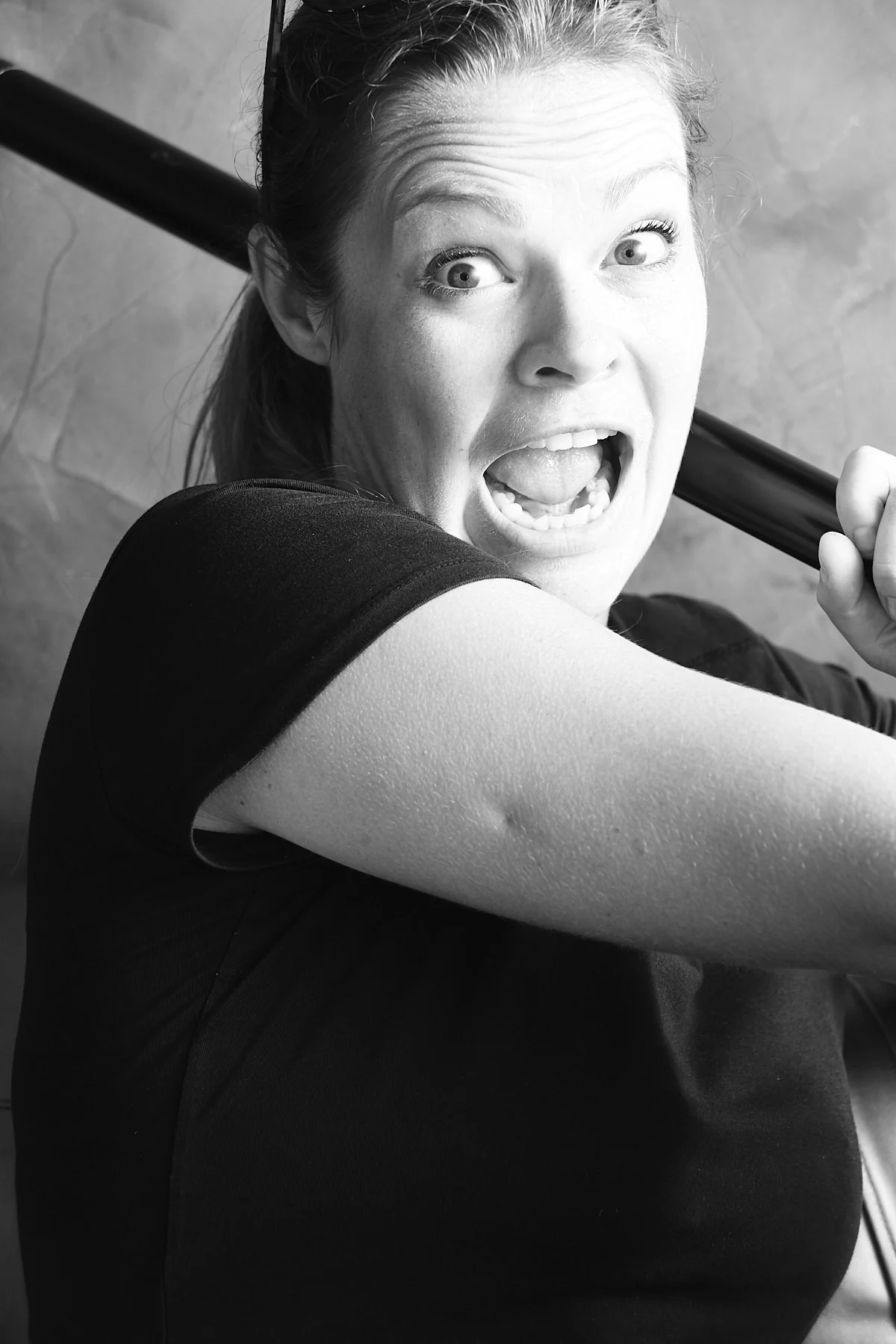 Behind the scenes moment from professional photography production