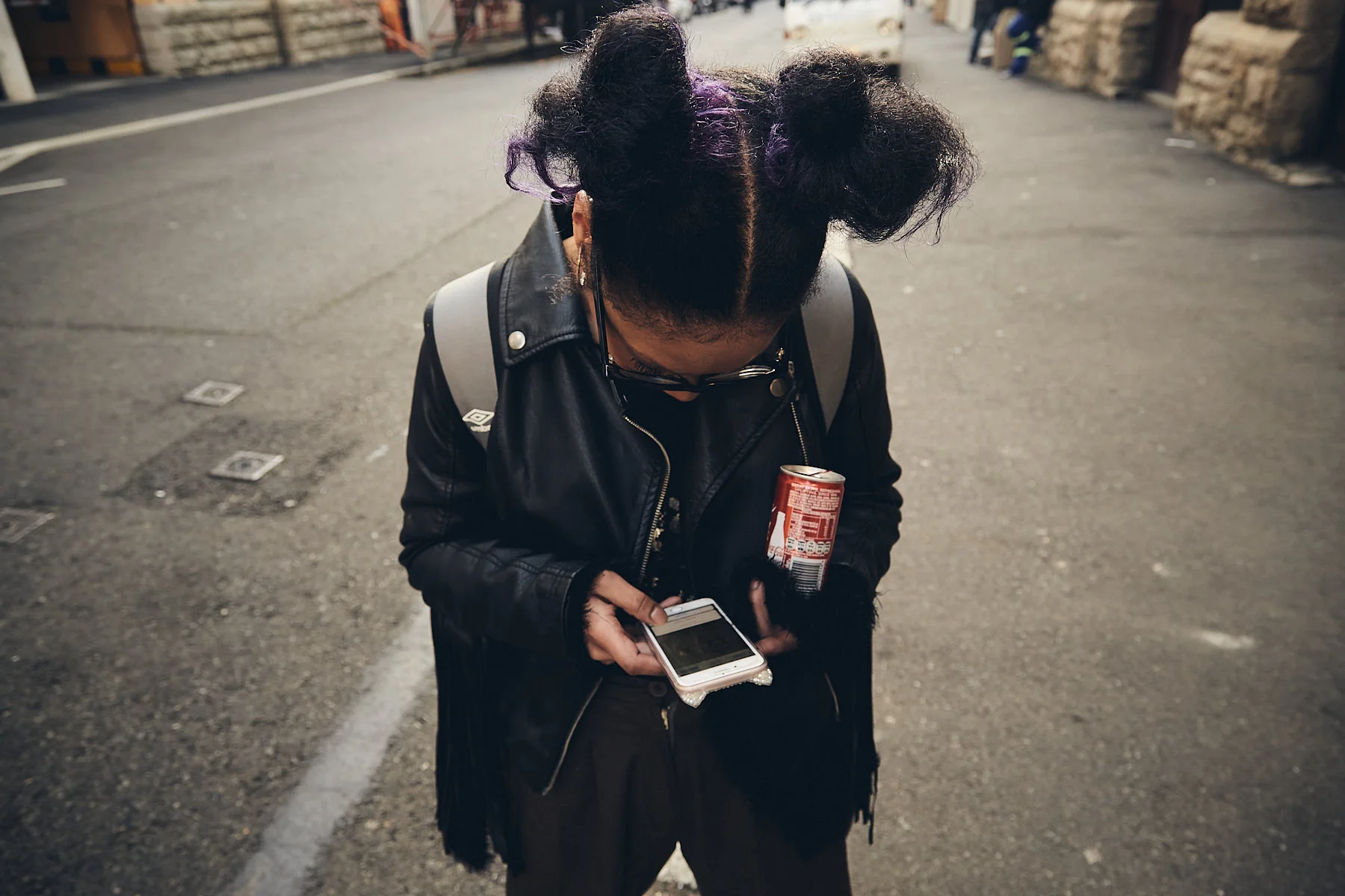 Behind the scenes moment from professional photography production