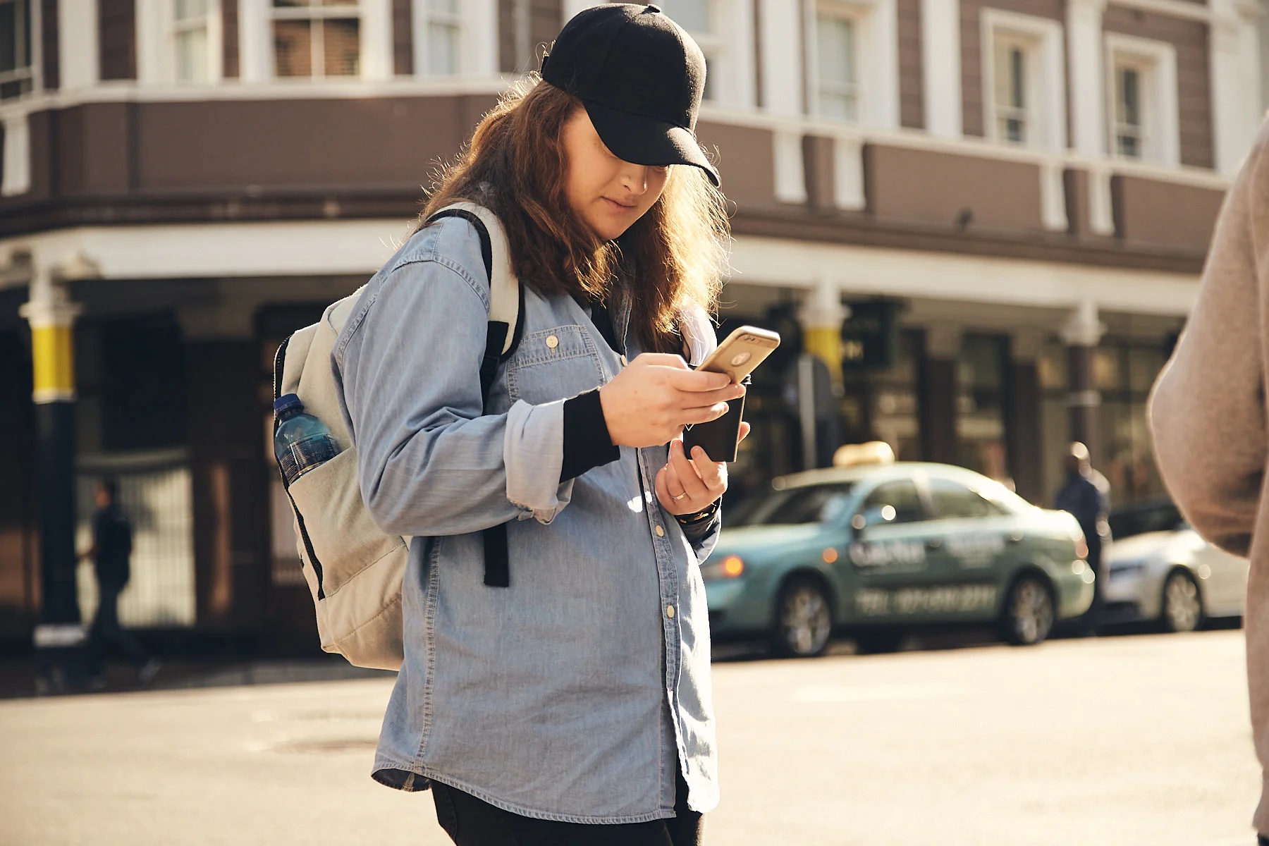 Behind the scenes moment from professional photography production