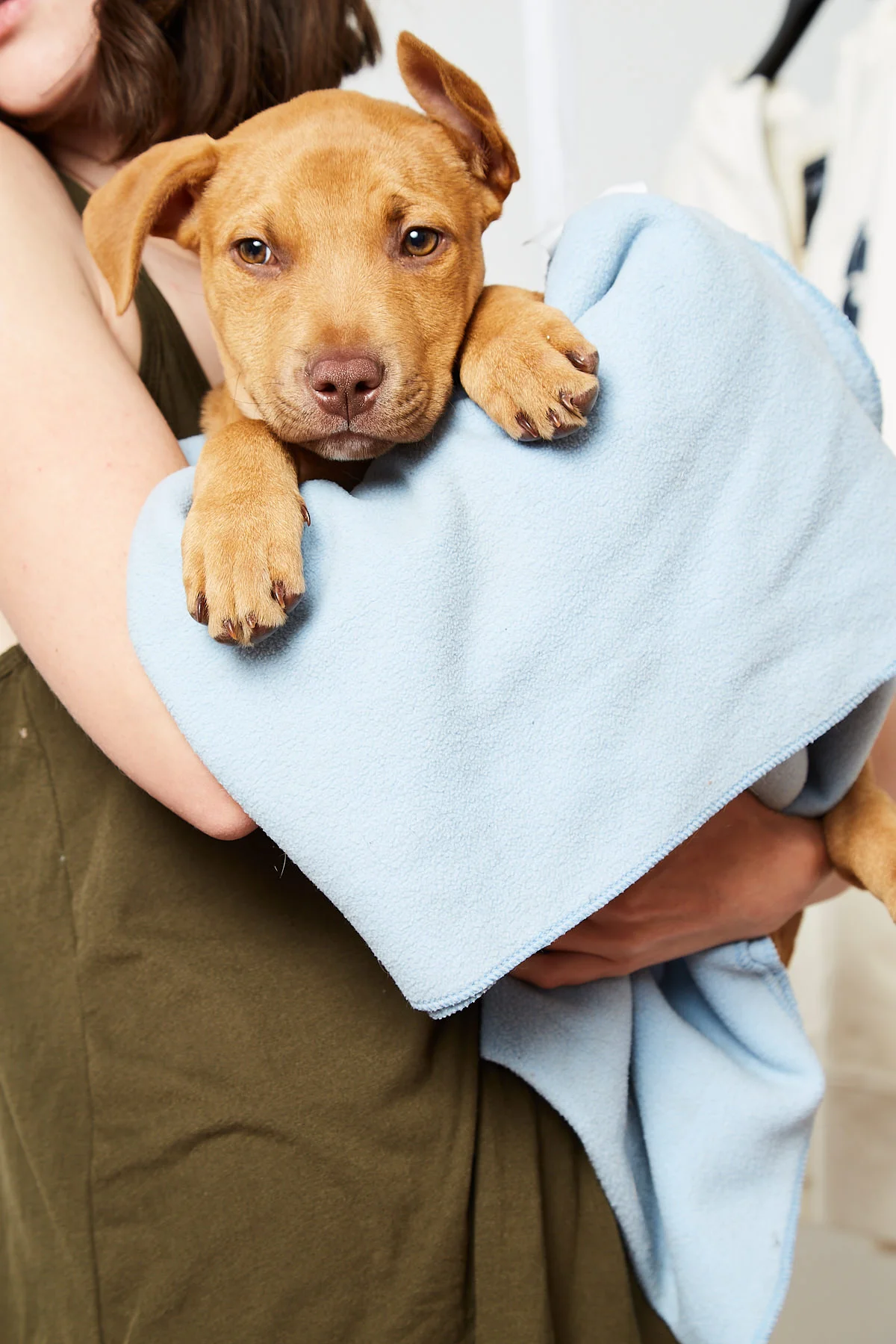 Behind the scenes moment from professional photography production