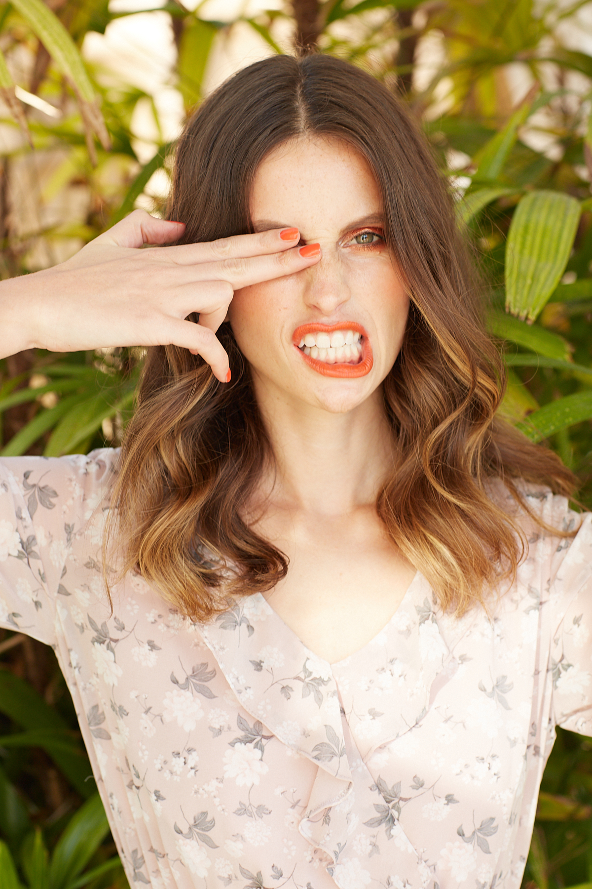 Behind the scenes moment from professional photography production