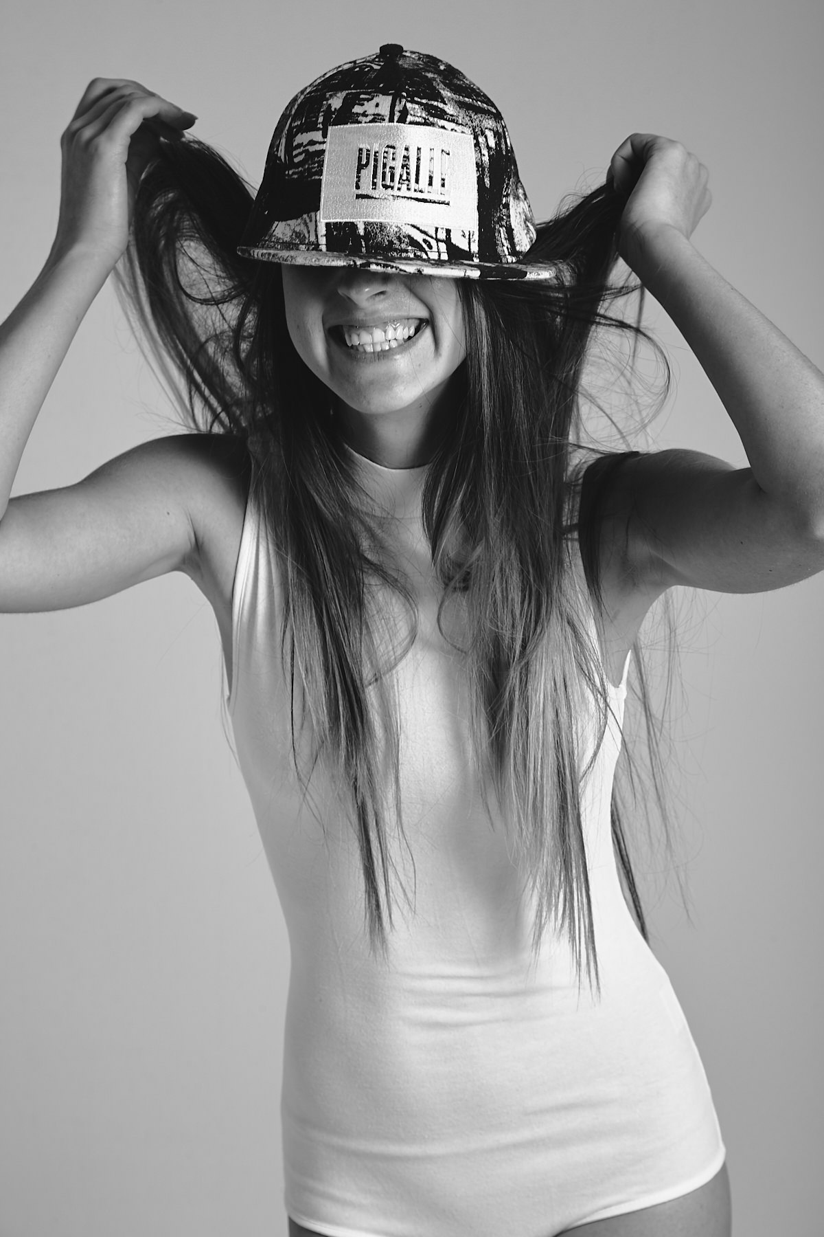 Behind the scenes moment from professional photography production