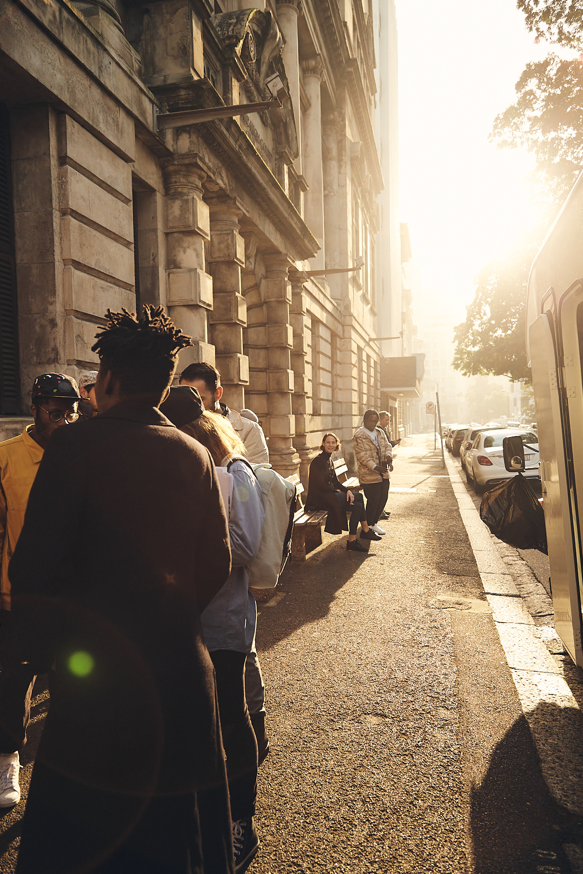 Behind the scenes moment from professional photography production