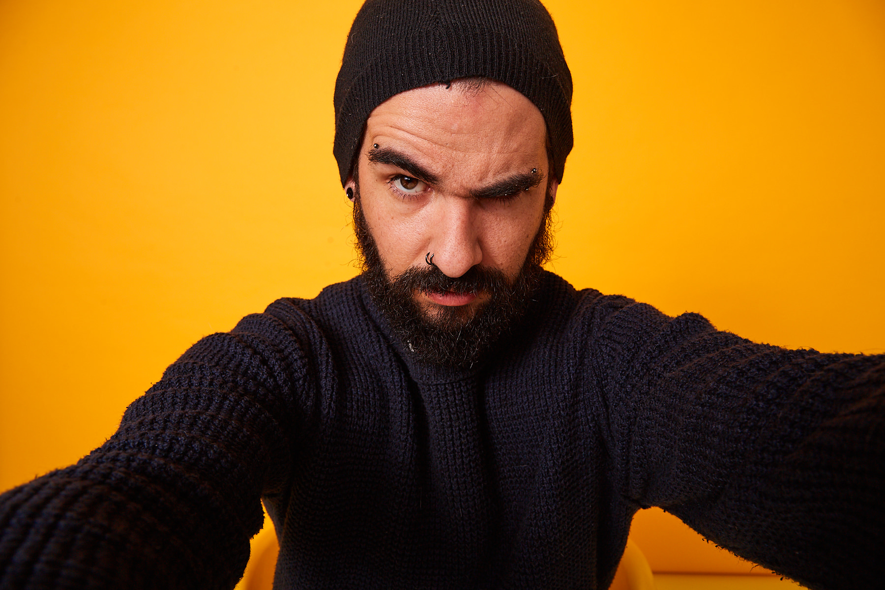 Behind the scenes moment from professional photography production